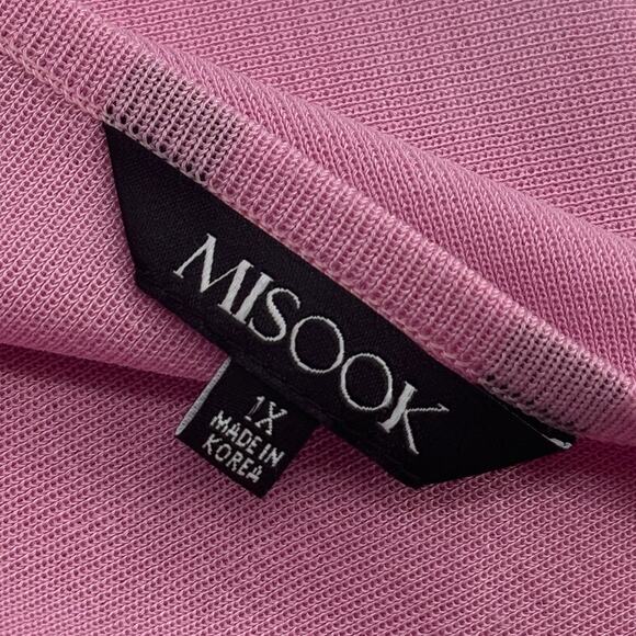 Misook Pink Scoop Neck Classic Knit Tank Top - Picture 8 of 9